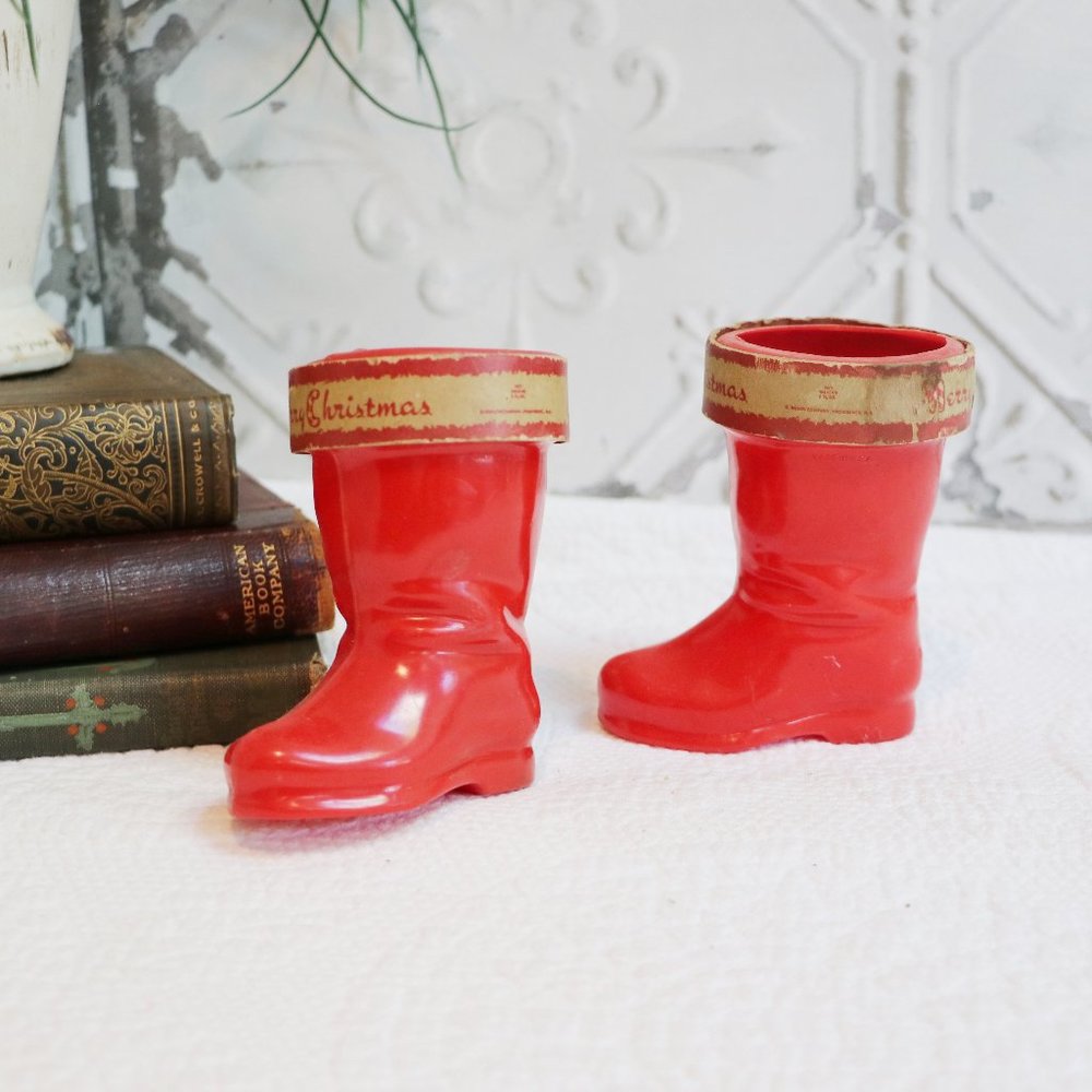 Vintage Kitsch Holiday Boots